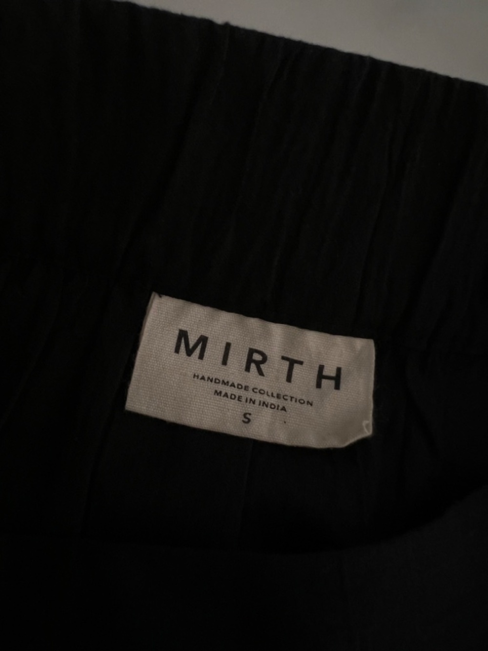 NWOT MIRTH Black Cotton Linen Flowy Maxi Skirt Pockets S - Picture 4 of 5